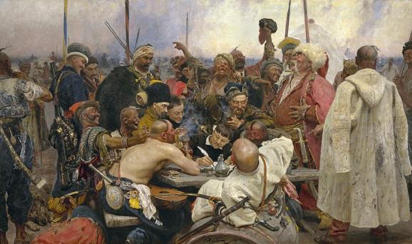 Click image for larger version

Name:	800px-Ilja_Jefimowitsch_Repin_-_Reply_of_the_Zaporozhian_Cossacks_-_Yorck.jpg
Views:	1
Size:	44.8 КБ
ID:	3905515